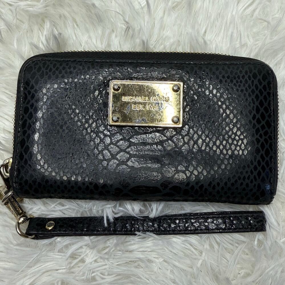 Michael Kors Est 1981 Python Embossed Patent Wall… - image 2